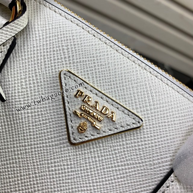 Prada專櫃新款1BA232殺手包 普拉達原廠義大利進口粗十字紋牛皮手提肩背女包 csp1562